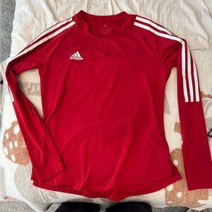 Adidas red long sleeve